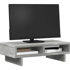vidaXL skærmholder 50x27x15 cm konstrueret træ betongrå