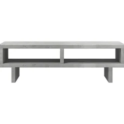 vidaXL skærmholder 50x27x15 cm konstrueret træ betongrå