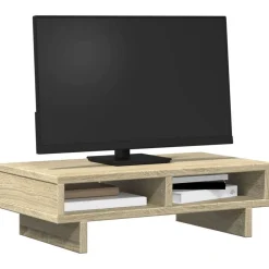 vidaXL skærmholder 50x27x15 cm konstrueret træ sonoma-eg