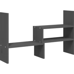 vidaXL skærmholder (39-72)x17x43 cm massivt fyrretræ grå