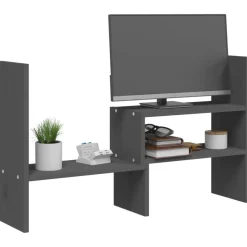 vidaXL skærmholder (39-72)x17x43 cm massivt fyrretræ grå