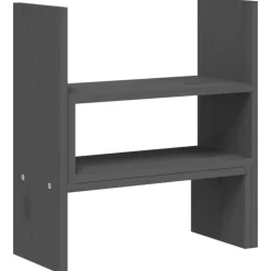 vidaXL skærmholder (39-72)x17x43 cm massivt fyrretræ grå