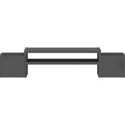 vidaXL skærmholder 70x27,5x15 cm massivt fyrretræ grå