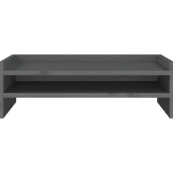 vidaXL skærmholder 50x24x16 cm massivt fyrretræ grå