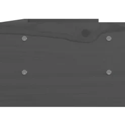 vidaXL skærmholder 50x24x16 cm massivt fyrretræ grå