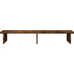 vidaXL skærmstander 100x27x15 cm konstrueret træ røget egetræsfarve