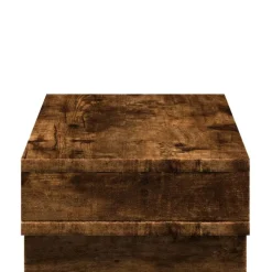 vidaXL skærmstander 50x27x15 cm konstrueret træ røget egetræsfarve