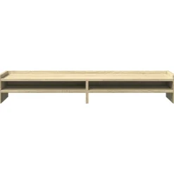 vidaXL skærmstander 100x24x16 cm konstrueret træ sonoma-eg