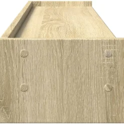 vidaXL skærmstander 100x24x16 cm konstrueret træ sonoma-eg