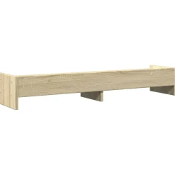vidaXL skærmstander 100x24x16 cm konstrueret træ sonoma-eg
