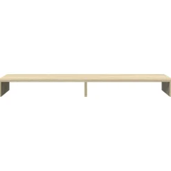 vidaXL skærmstander 100x27x10 cm konstrueret træ sonoma-eg