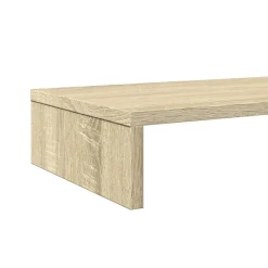 vidaXL skærmstander 100x27x10 cm konstrueret træ sonoma-eg