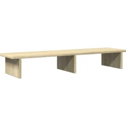 vidaXL skærmstander 100x27x15 cm konstrueret træ sonoma-eg