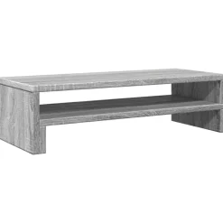 vidaXL skærmstander 54x22x15 cm konstrueret træ grå sonoma-eg