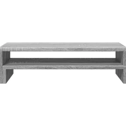 vidaXL skærmstander 54x22x15 cm konstrueret træ grå sonoma-eg