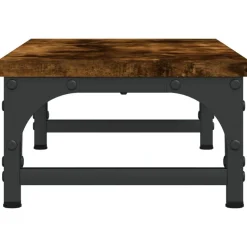 vidaXL skærmstander 55x23x14 cm konstrueret træ røget egetræsfarve