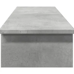 vidaXL skærmstander 100x27x15 cm konstrueret træ betongrå