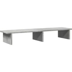 vidaXL skærmstander 100x27x15 cm konstrueret træ betongrå
