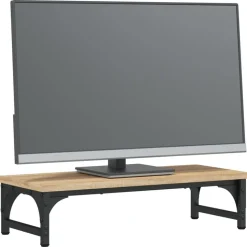 vidaXL skærmstander 55x23x14 cm konstrueret træ sonoma-eg
