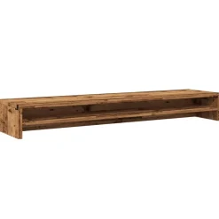 vidaXL skærmstander 100x24x13 cm konstrueret træ antikt træ