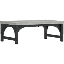 vidaXL skærmstander 37x23x14 cm konstrueret træ grå sonoma-eg