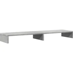 vidaXL skærmstander 100x27x10 cm konstrueret træ betongrå