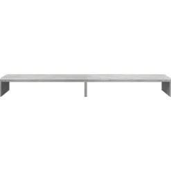vidaXL skærmstander 100x27x10 cm konstrueret træ betongrå