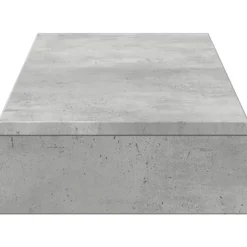 vidaXL skærmstander 100x27x10 cm konstrueret træ betongrå