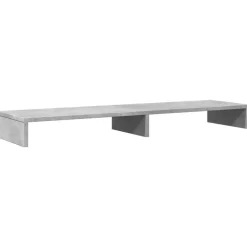 vidaXL skærmstander 100x27x10 cm konstrueret træ betongrå