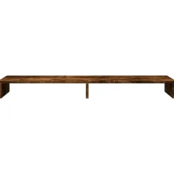 vidaXL skærmstander 100x27x10 cm konstrueret træ røget egetræsfarve