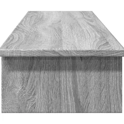 vidaXL skærmstander 100x27x15 cm konstrueret træ grå sonoma-eg