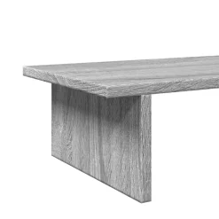 vidaXL skærmstander 100x27x15 cm konstrueret træ grå sonoma-eg