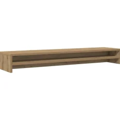 vidaXL skærmstativ kunstnerisk eg 100x24x13 cm konstrueret træ