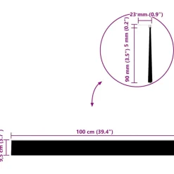 vidaXL Skruemonterede dørbørste tætninger 2 pcs Brun 100 cm