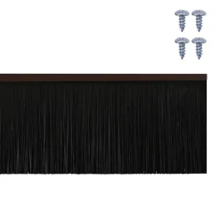 vidaXL Skruemonterede dørbørste tætninger 2 pcs Brun 100 cm