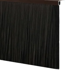vidaXL Skruemonterede dørbørste tætninger 2 pcs Brun 100 cm