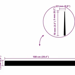 vidaXL Skruemonterede dørbørste tætninger 2 pcs Brun 100 cm