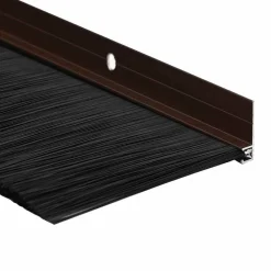 vidaXL Skruemonterede dørbørste tætninger 2 pcs Brun 100 cm