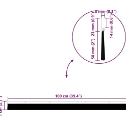 vidaXL Skruemonterede dørbørste tætninger 2 pcs Sølv 100 cm