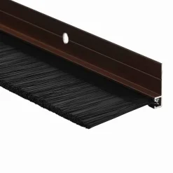 vidaXL Skruemonterede dørbørste tætninger 2 pcs Brun 100 cm