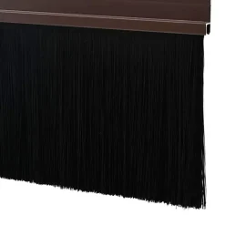 vidaXL Skruemonterede dørbørste tætninger 2 pcs Brun 100 cm