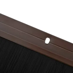 vidaXL Skruemonterede dørbørste tætninger 2 pcs Brun 100 cm