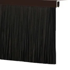 vidaXL Skruemonterede dørbørste tætninger 2 pcs Brun 100 cm