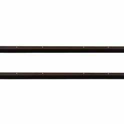 vidaXL Skruemonterede dørbørste tætninger 2 pcs Brun 100 cm