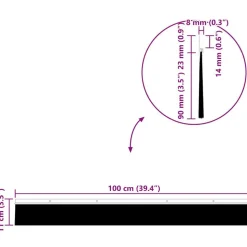 vidaXL Skruemonterede dørbørste tætninger 2 pcs Brun 100 cm
