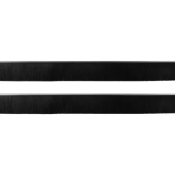 vidaXL Skruemonterede dørbørste tætninger 2 pcs Sølv 100 cm