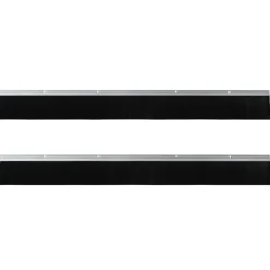 vidaXL Skruemonterede dørbørste tætninger 2 pcs Sølv 100 cm