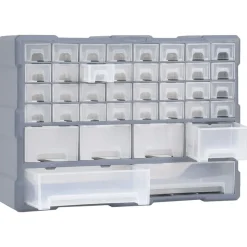 vidaXL skuffereol med 38 skuffer 52x16x37,5 cm