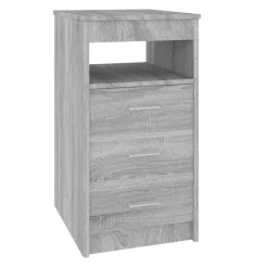 vidaXL skuffeskab 40x50x76 cm konstrueret træ grå sonoma-eg