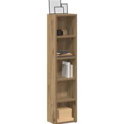 vidaXL smalle reoler 2 stk. 21x16x93,5 cm konstrueret træ kunsteg